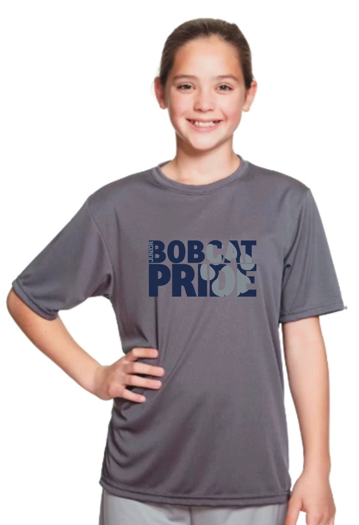 Jr. Bobcat Pride Youth Dry Fit Shirt
