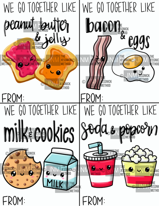 Printable Dynamic Duos Valentines
