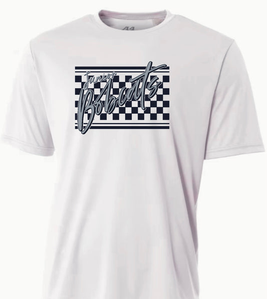 Jr. Bobcats Checkered Dry Fit T-Shirt