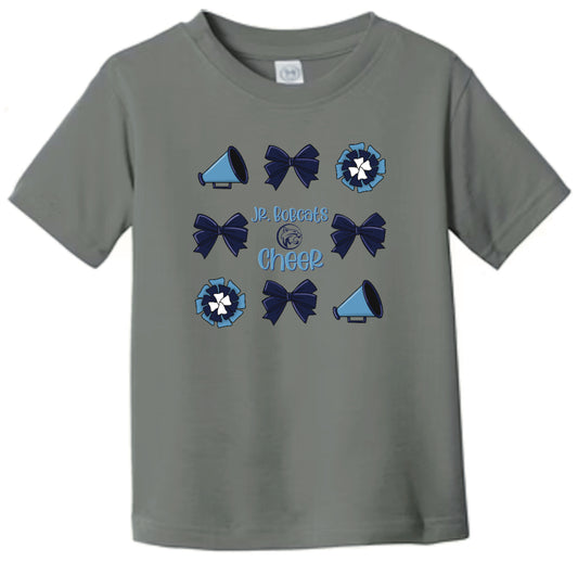 Jr. Bobcats Cheer Coquette Toddler T-Shirt