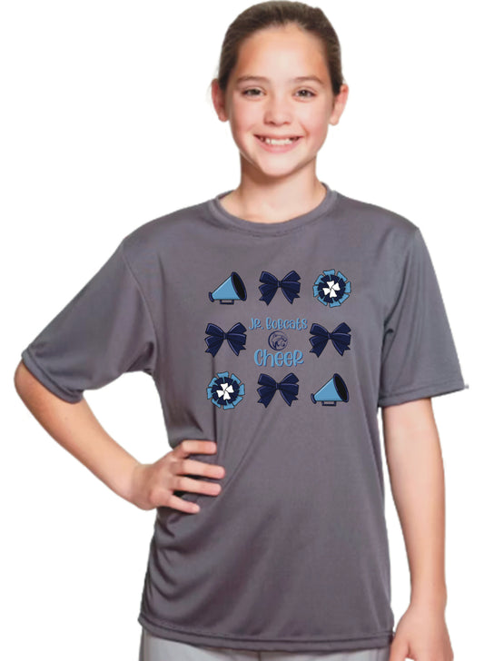 Jr. Bobcats Cheer Coquette Youth Dry Fit Shirt