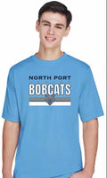 Dry-fit Jr. Bobcats Varsity Stripes Shirt