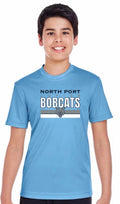 Youth Dry-fit Jr. Bobcats Varsity Stripes Shirt
