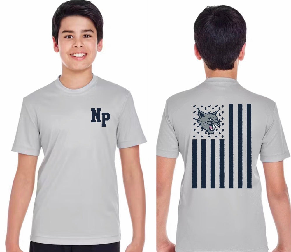 Youth Dry-fit NP Flag Shirt