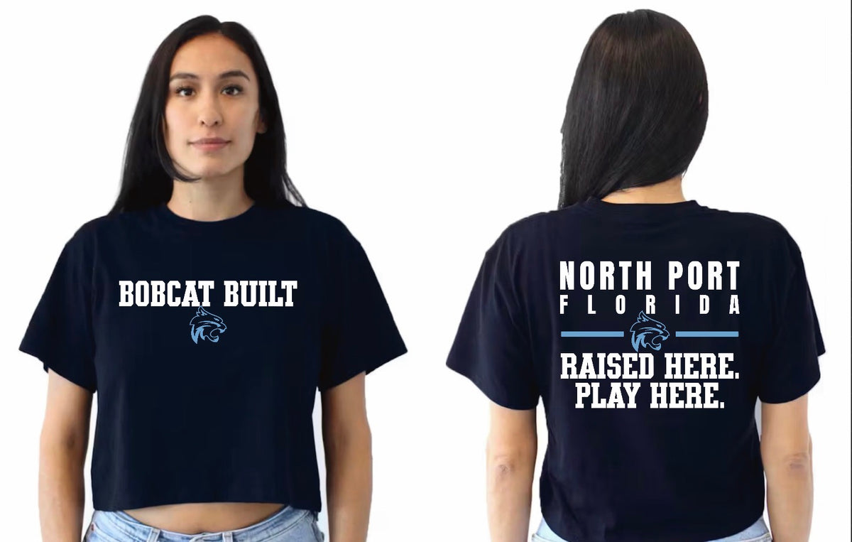 Bobcat Built Crop Tee