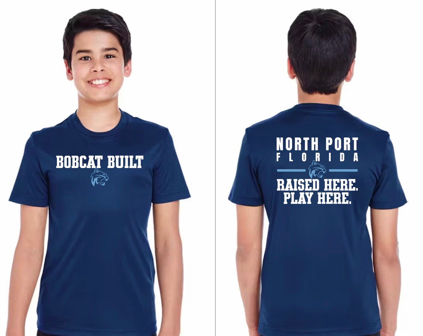 Youth Dry-fit Bobcat Built Shirt