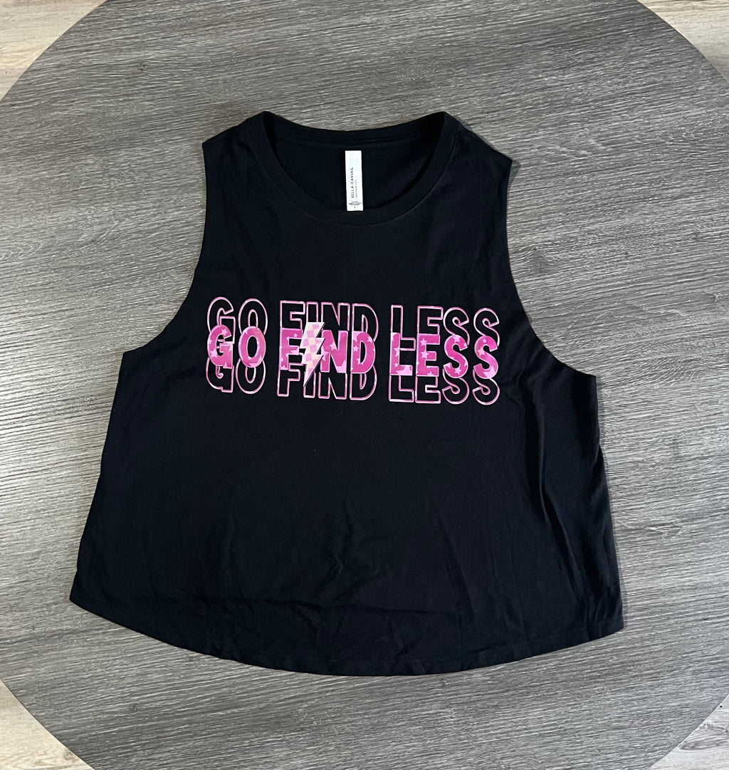 Go Find Less Crop Tank
