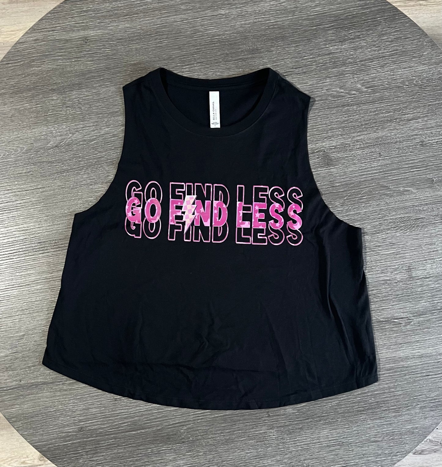 Go Find Less Crop Tank