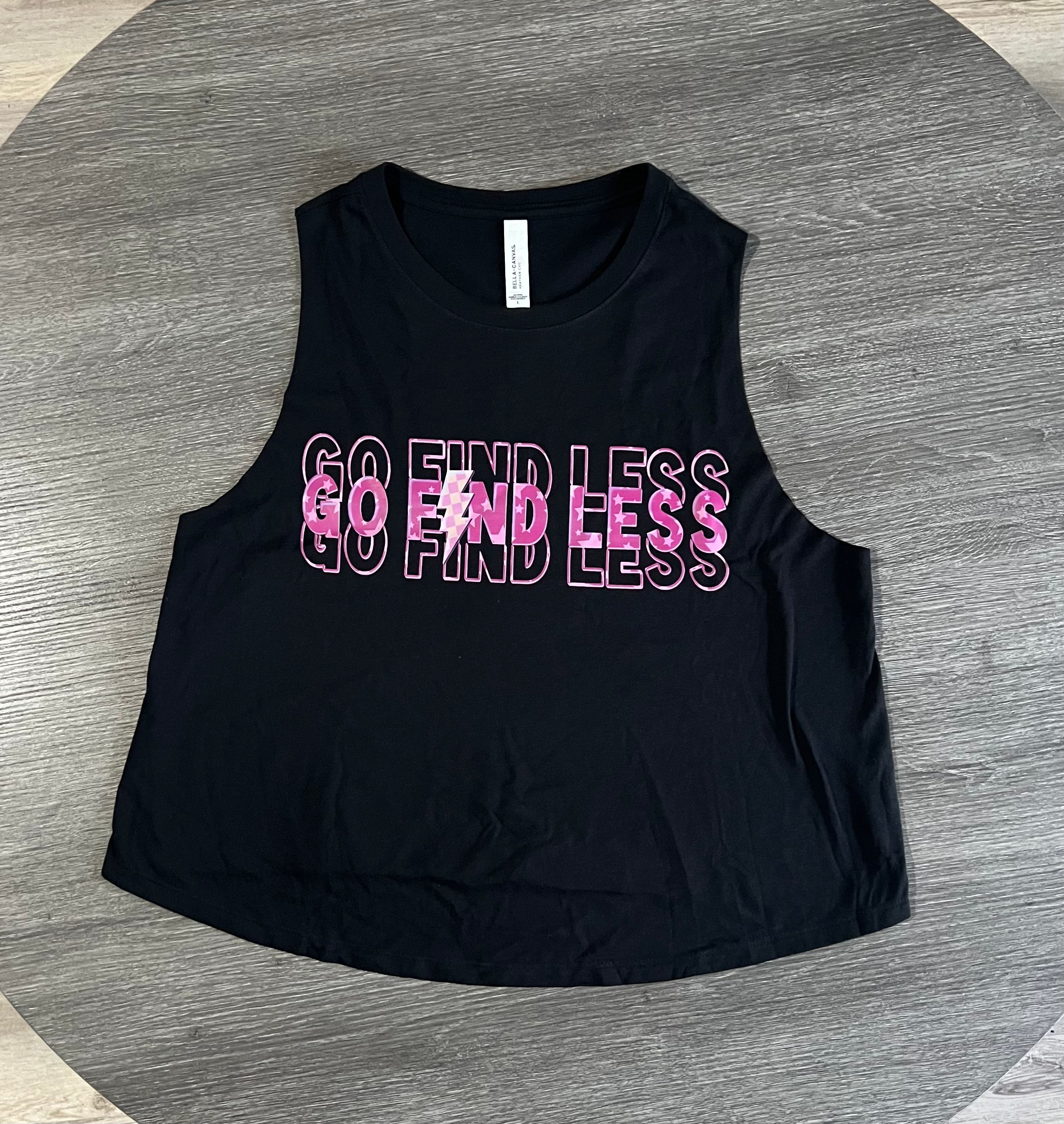 Go Find Less Crop Tank