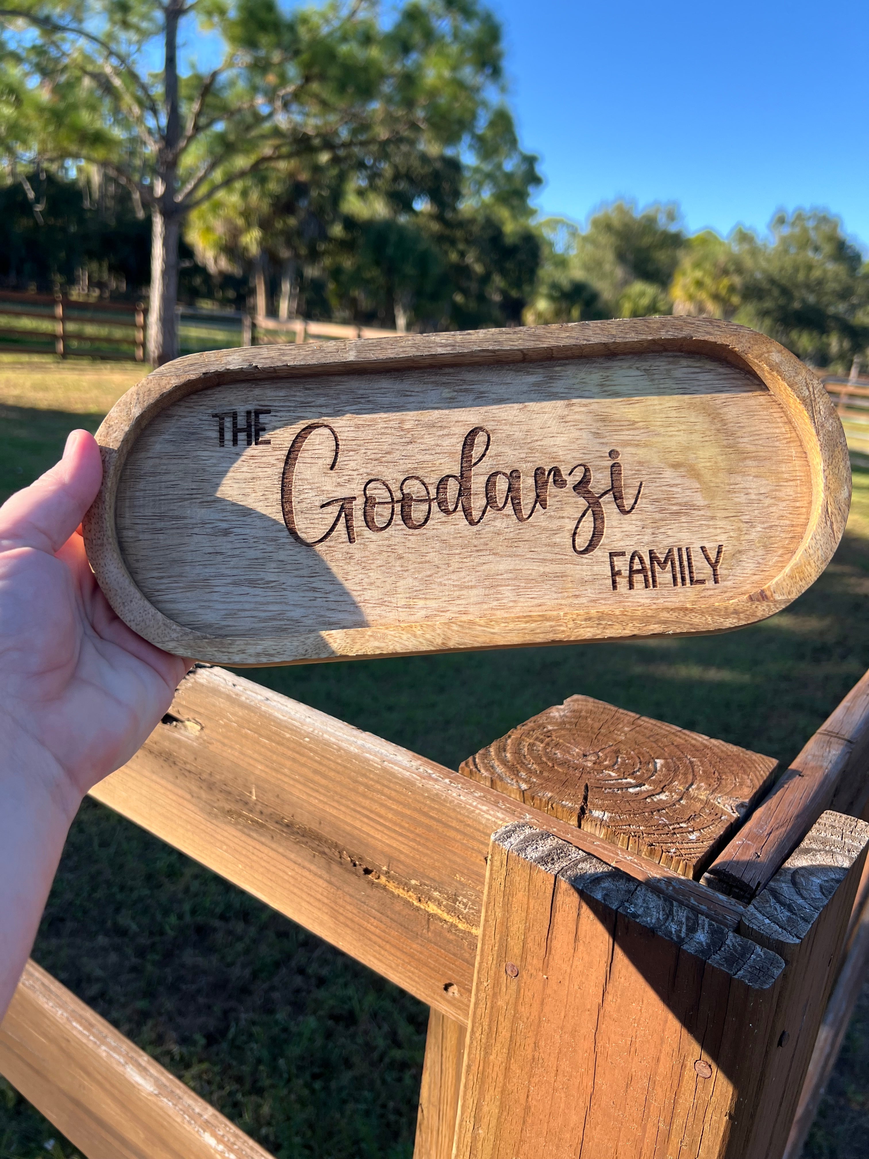 Entryway Wooden Tray