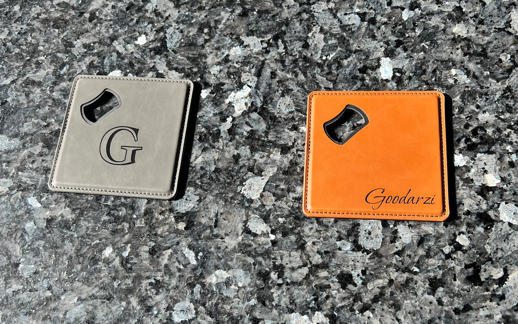 Personalized Coaster with Bottle Opener