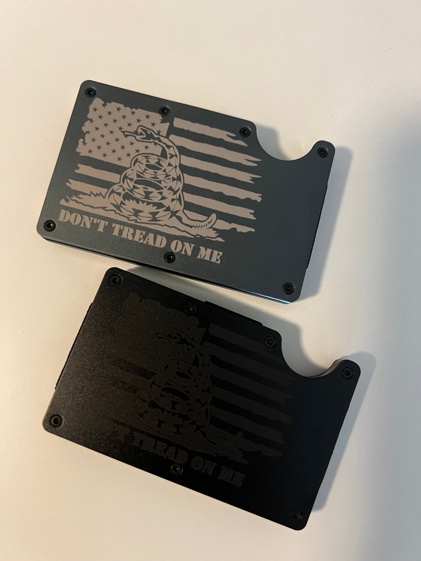 Don't Tread on Me Metal Wallet w/ Clip