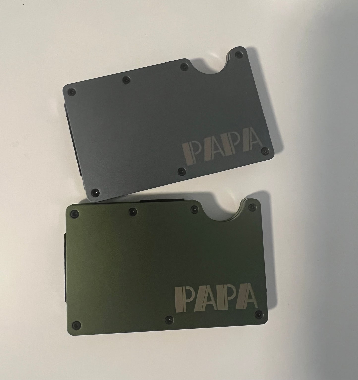 Papa Metal Wallet w/ Clip
