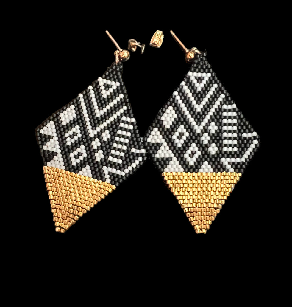 Geometric Gold Earrings