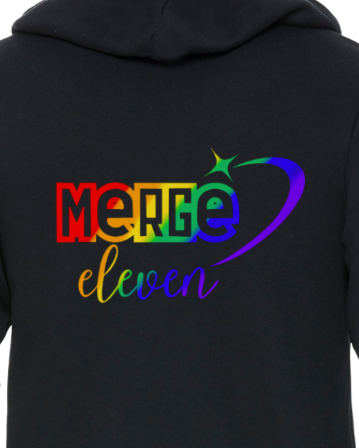 Zip Up Rainbow Hoodie