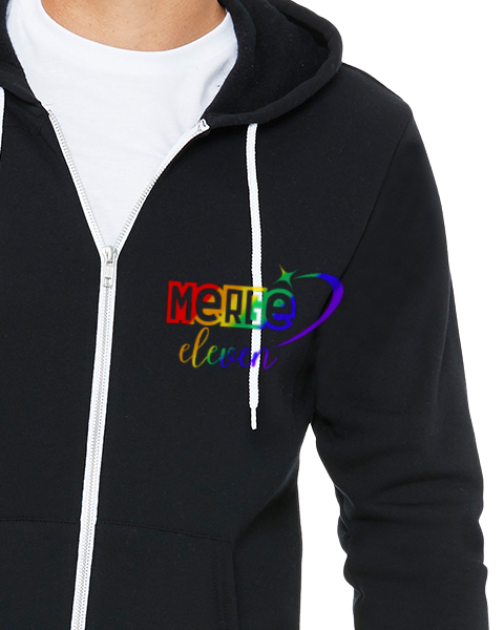 Zip Up Rainbow Hoodie