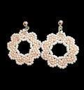 Peach Daisy Earrings
